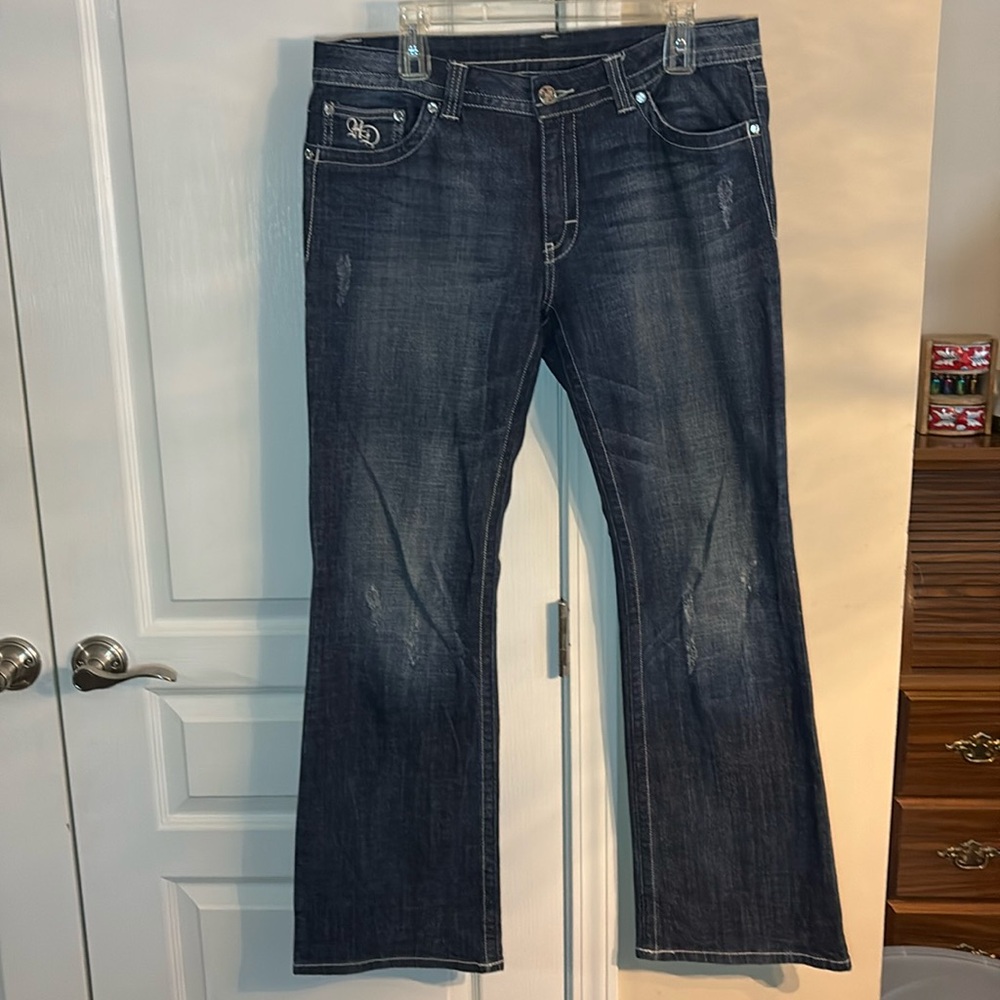 Harley Davidson jeans with bling size 12 like new